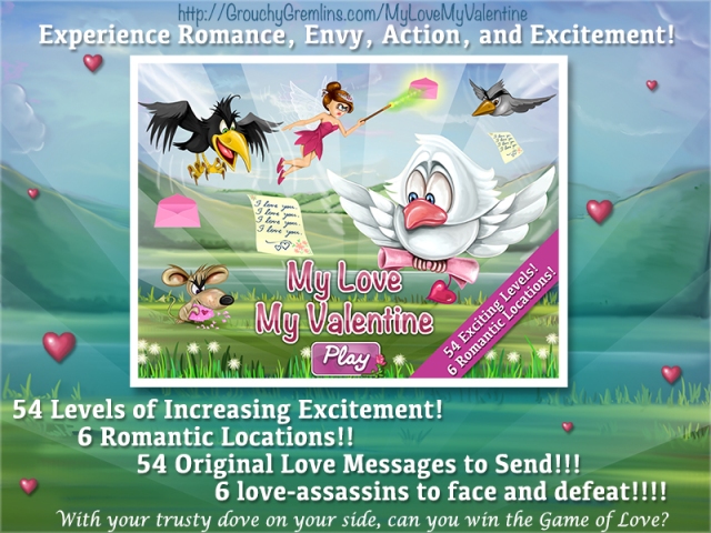 My Love My Valentine - An iPad Game of Romance and Rivalry - for Valentine's Day.